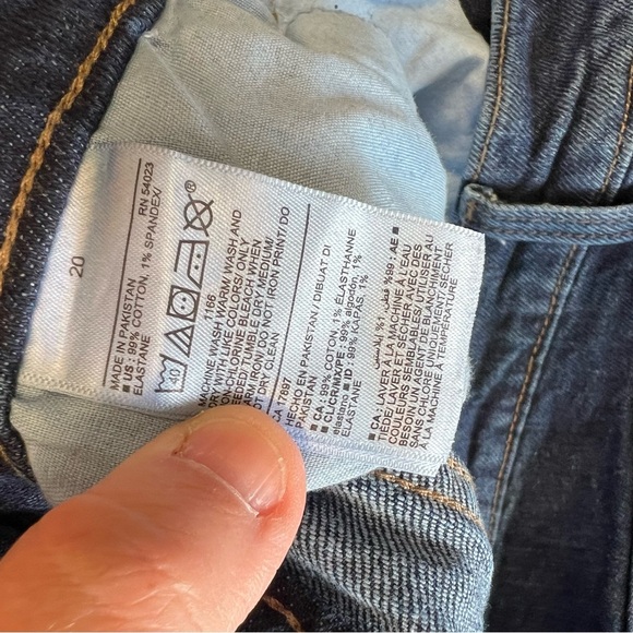 Old Navy extra high-rise sky high straight jeans SZ 20 - Picture 5 of 5